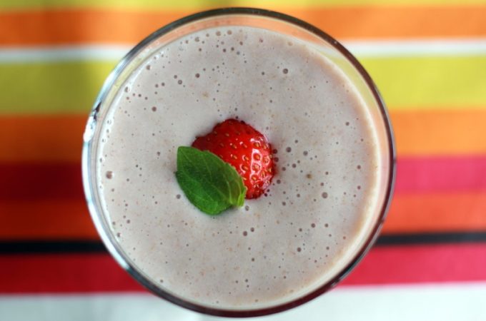 Smoothie banane framboise graines de lin au thermomix