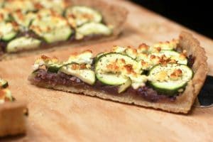 Tarte courgette oignon rouge fêta au Thermomix