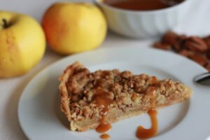 Tarte aux pommes et aux noix de pécan avec son caramel au Thermomix