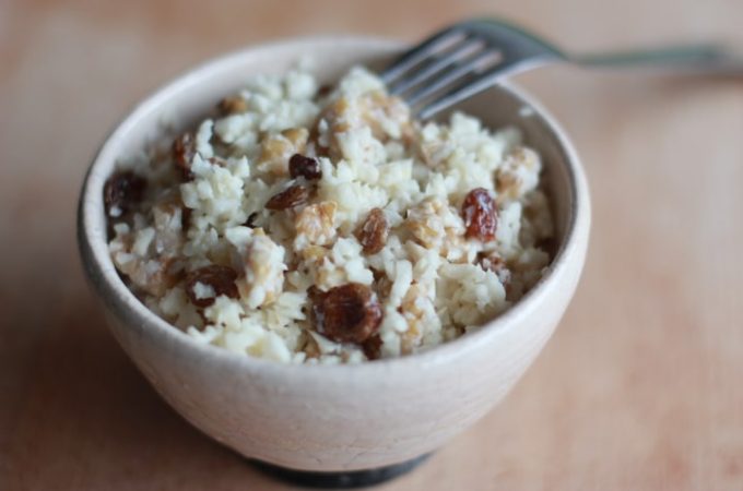 Salade de céleri aux noix et aux raisins au Thermomix