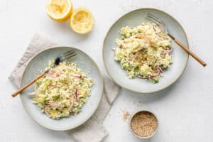 Taboulé de chou fleur à l'avocat au Thermomix