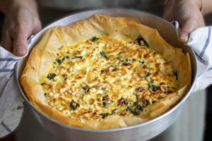 Tarte filo aux épinards, raisins et feta au Thermomix