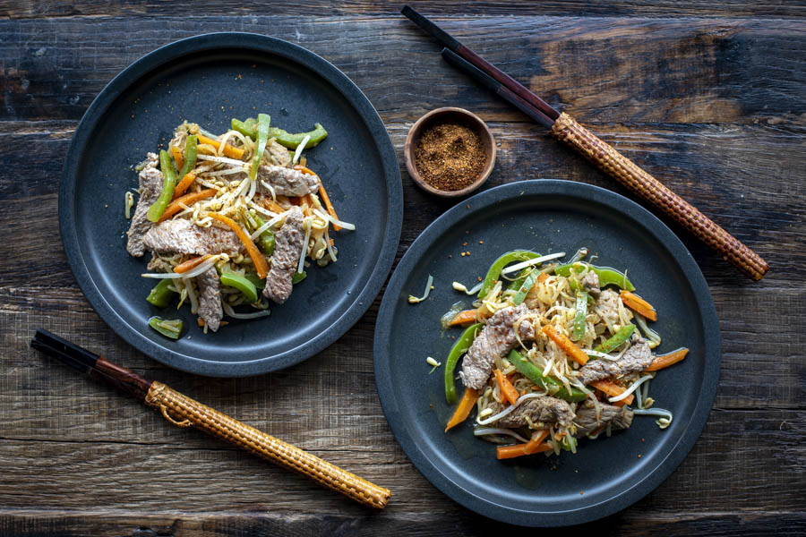 Sauté de boeuf aux pousses de soja au Thermomix