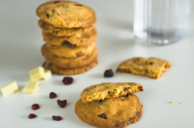 Recette Thermomix de cookies chocolat blanc cranberries