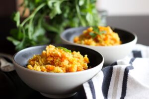 Recette de quinoasotto aux carottes et épices au Thermomix