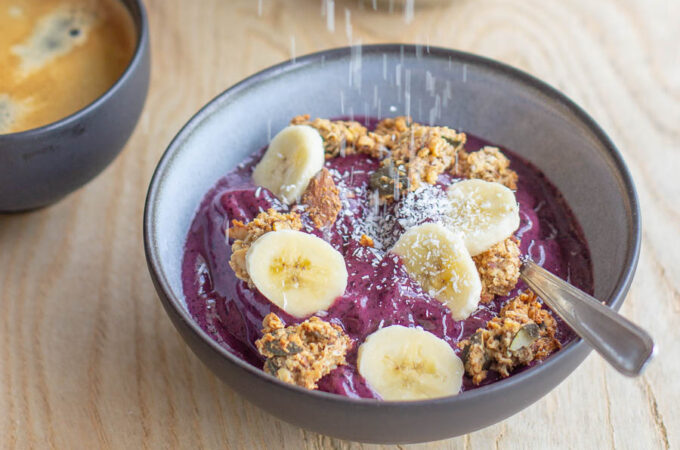 Smoothie bowl aux myrtilles au Thermomix Açaï bowl