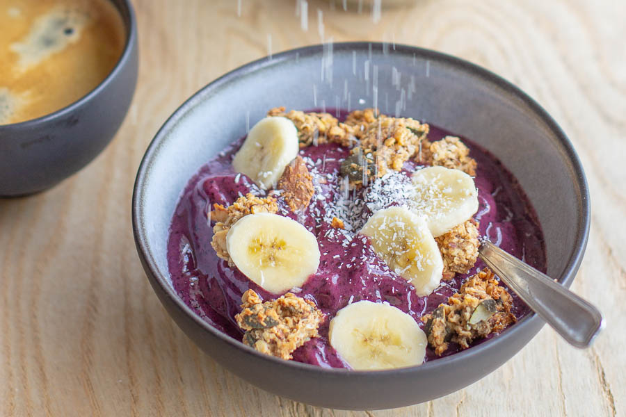 Smoothie bowl aux myrtilles au Thermomix Açaï bowl