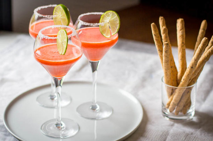 Margarita à la fraise au Thermomix