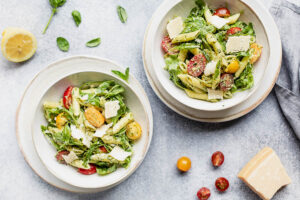 Salade de pâtes, tomates cerises et roquette au Thermomix