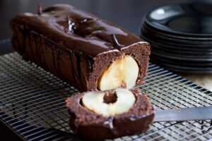 Recette Thermomix de cake chocolat et poires entières