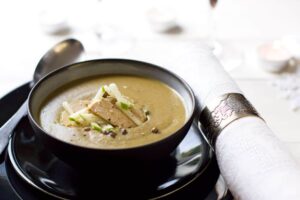 Recette de velouté de lentille au foie gras au Thermomix