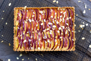 Tarte amandine aux nectarines au Thermomix