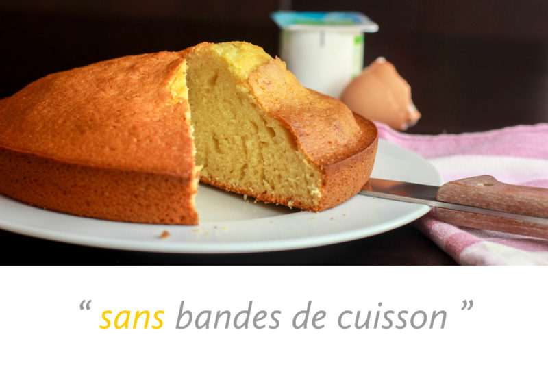 gâteau sans bandes de cuisson