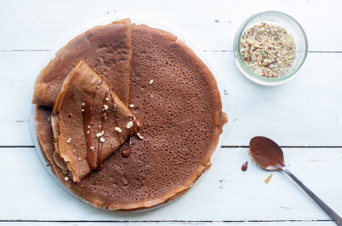 Crêpes légères au chocolat au Thermomix