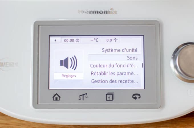 Réglage du son du Thermomix - Sons