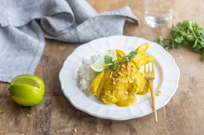 Curry de poulet à la banane au Thermomix