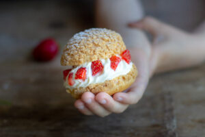 Choux à la chantilly et aux fraises au Thermomix offerts