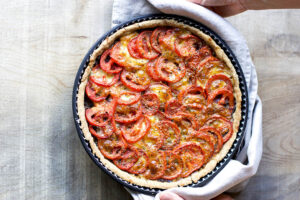 Tarte à la tomate pesto et mozarella au Thermomix