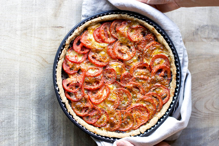 Tarte à la tomate pesto et mozarella au Thermomix