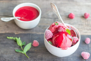 Glace framboise au Thermomix