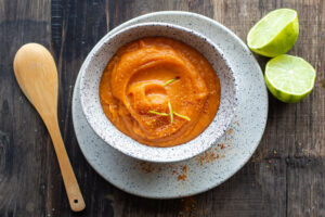 Purée de patate douce au citron vert au Thermomix