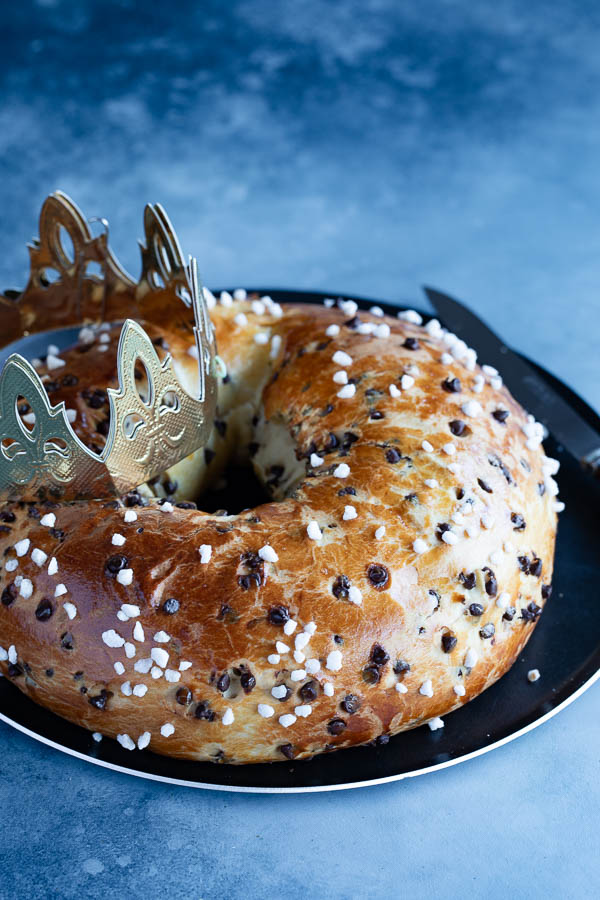 Brioche des rois aux pépites de chocolat au Thermomix