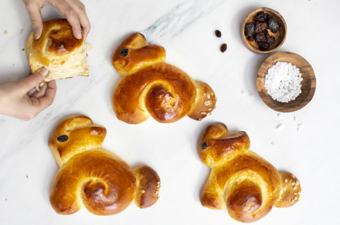 Lapins de Pâques briochés au Thermomix