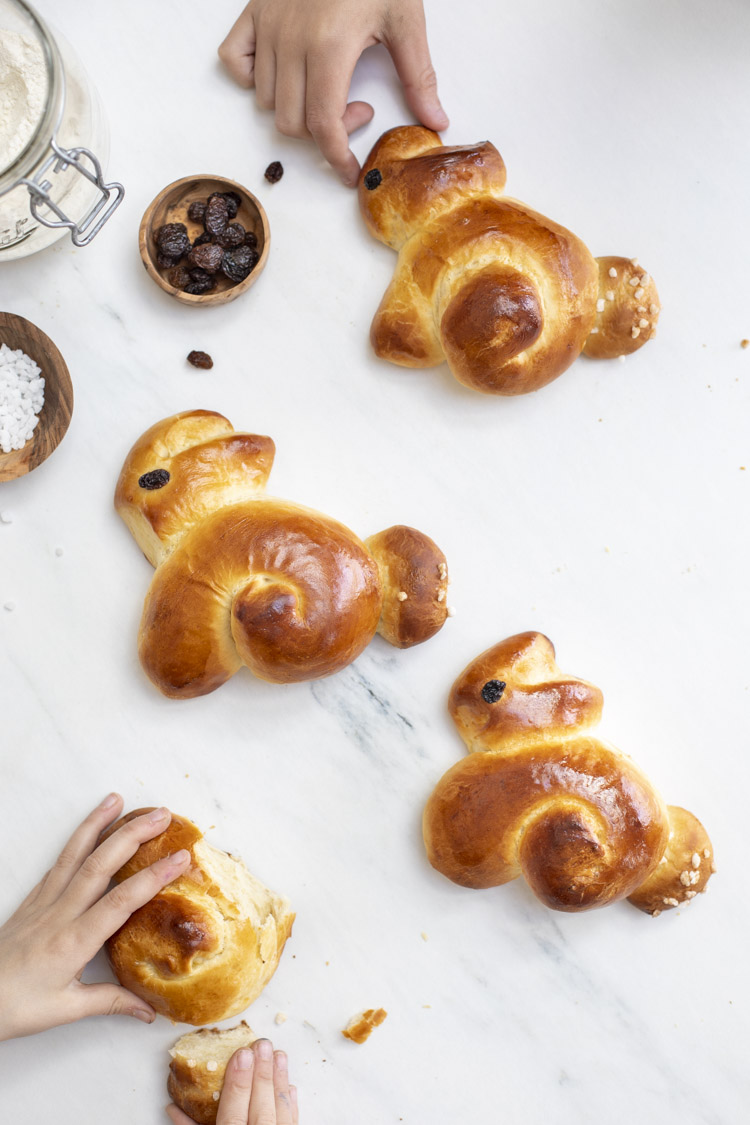 Lapins de Pâques briochés au Thermomix