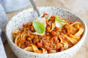 Sauce bolognaise de lentilles au Thermomix