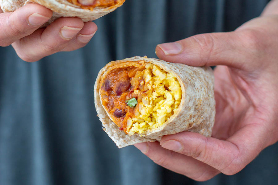 Burritos aux haricots rouges et riz de chou-fleur au Thermomix