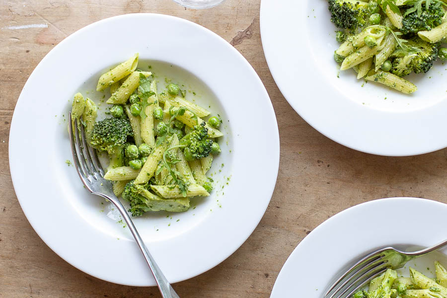 Penne au pesto crémeux au Thermomix