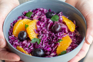 Salade de chou rouge à l'orange au Thermomix