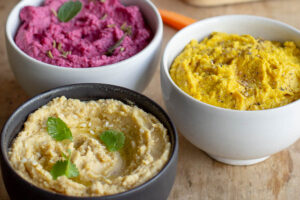 3 houmous ou trio de houmous au Thermomix