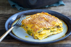 Lasagnes de céleri-rave aux carottes et champignons au Thermomix