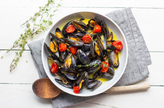 Moules au safran au Thermomix