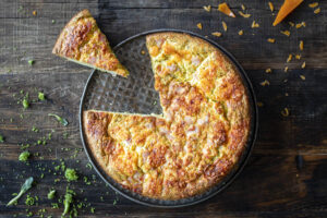 Quiche sans pâte au brocoli, bacon et mimolette au Thermomix