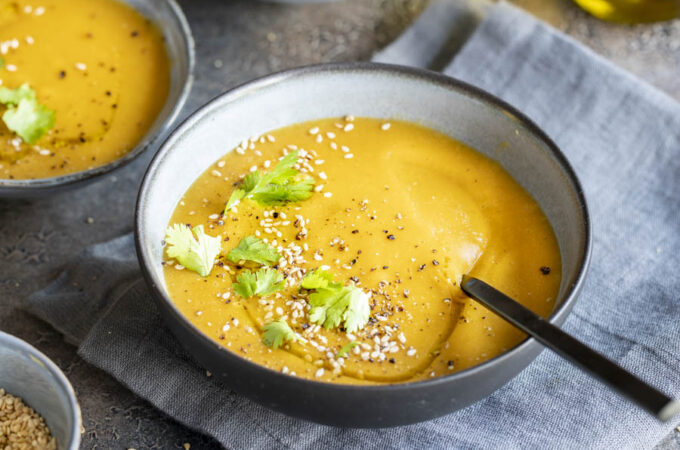 Soupe de lentilles corail à l'égyptienne au Thermomix