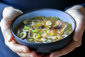 Soupe de nouilles au boeuf asiatiaque au Thermomix