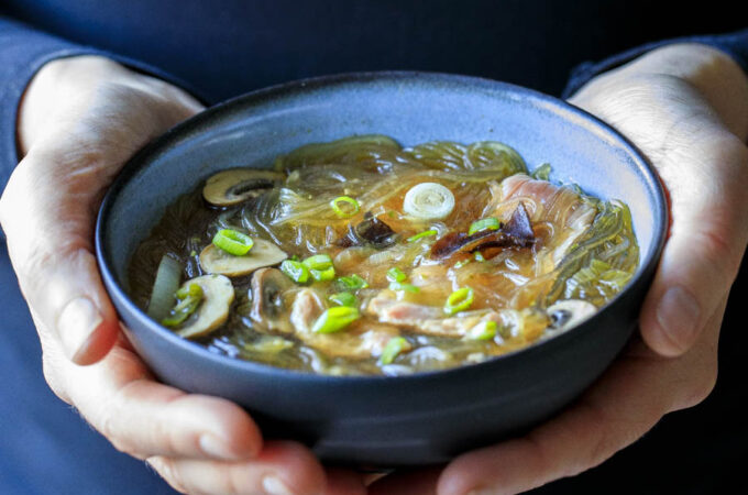 Soupe de nouilles au boeuf asiatiaque au Thermomix