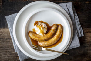 Bananes rôties au caramel de gingembre au Thermomix