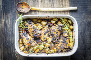 Poulet et pommes de terre à la tapenade au Thermomix