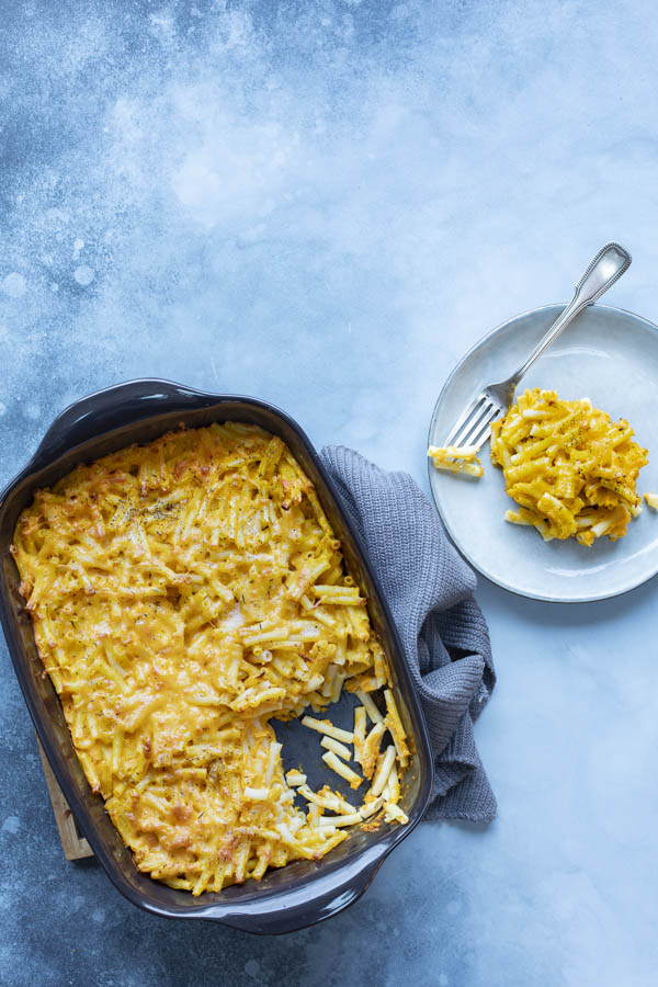 Mac n’cheese au cheddar et à la courge au Thermomix