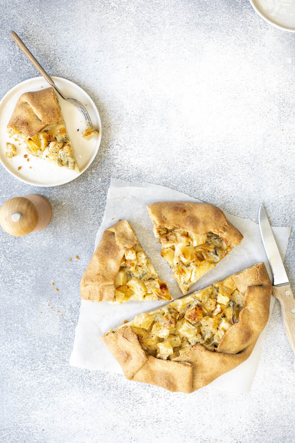 Tarte rustique au céleri et gorgonzola au Thermomix