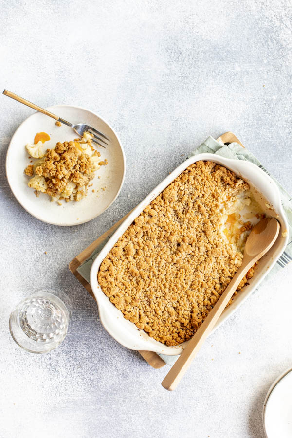 Crumble de légumes de printemps au parmesan au Thermomix