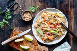 Pad thaï aux crevettes au Thermomix