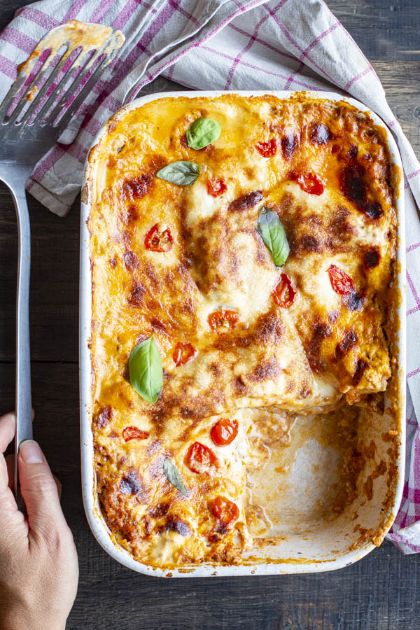 Plat de lasagnes à la bolognaise au Thermomix