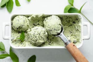 Glace menthe chocolat au Thermomix