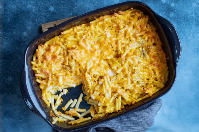 Mac n'cheese à la courge et au cheddar au Thermomix