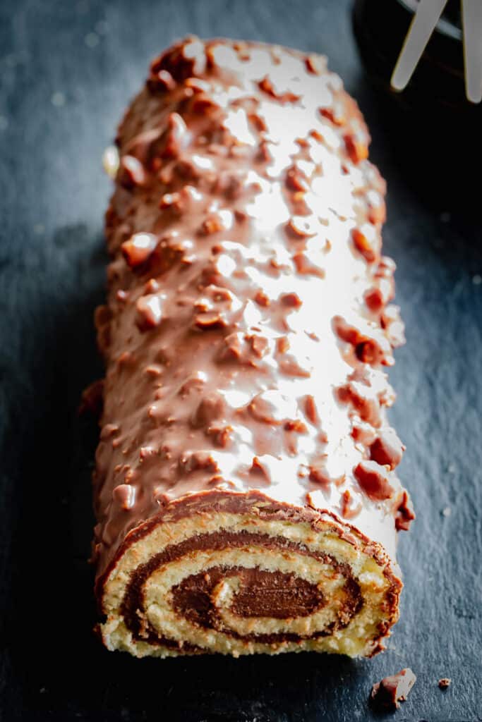 Bûche chocolat noisette au Thermomix de Cyril Lignac