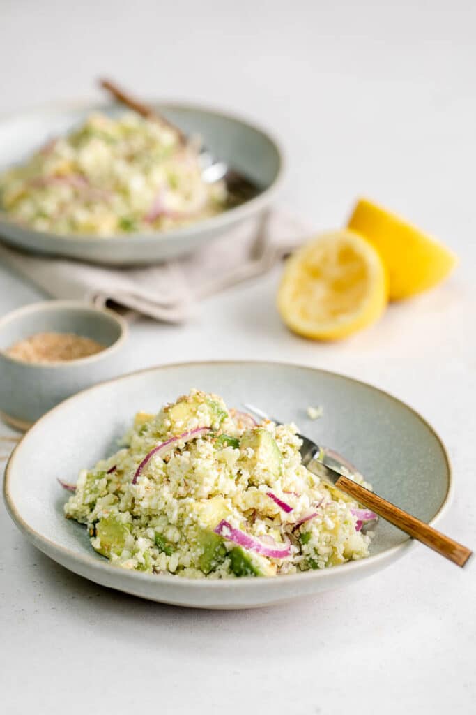 Taboulé de chou-fleur au Thermomix à l'avocat 